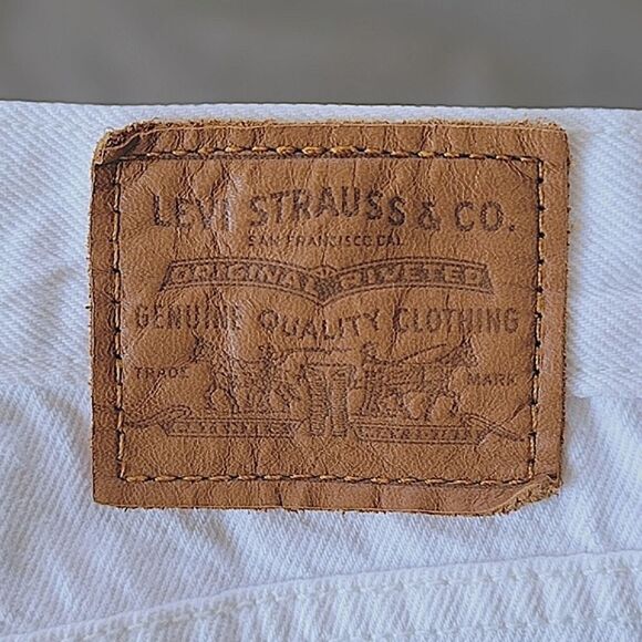 Levi's White Wedgie Fit Ankle Jeans size 25 - Picture 6 of 16